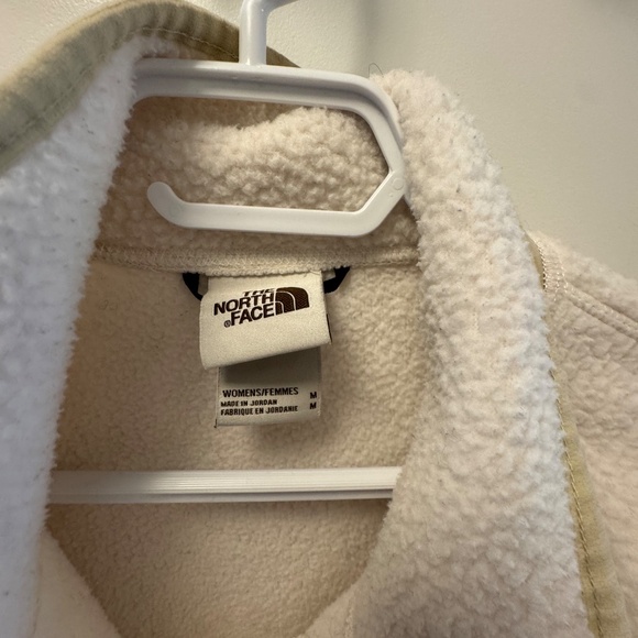 North face cream/beige button down fleece - Picture 2 of 4
